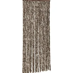 Hyönteisverho ruskea ja valkoinen 56x185 cm chenille