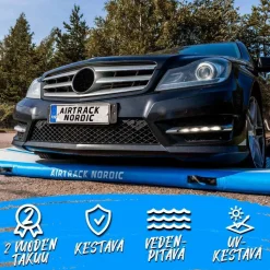 Ilmavolttipatja Airtrack Nordic Deluxe sininen eri kokoja