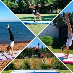 Ilmavolttipatja Airtrack Nordic Deluxe sininen eri kokoja