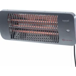 Infralämmitin Pistesarjat Sunred Lugo Quartz Wall, IP24, 2000W, harmaa