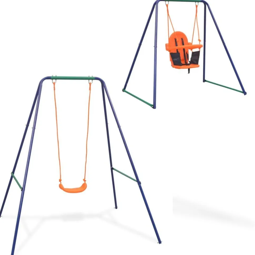 2-in-1 keinu ja vauvakeinu oranssi