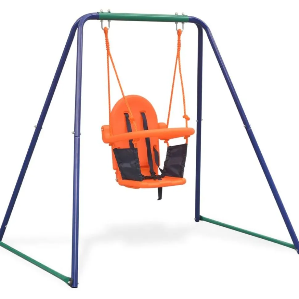 2-in-1 keinu ja vauvakeinu oranssi