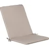 Istuin-selkänojapehmuste Home4You OHIO vedenpitävä, 43x90x2,5 cm beige