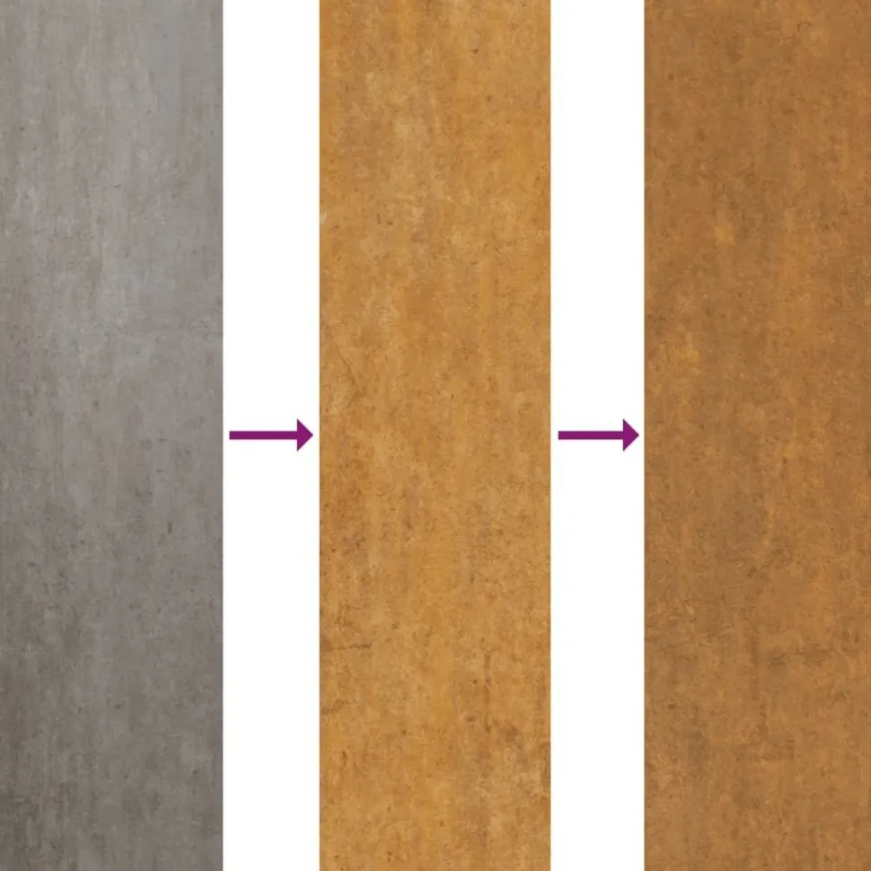 Istutuslaatikko 100x100x36 cm corten-teräs