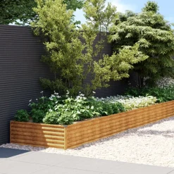 Istutuslaatikko 960x100x36 cm corten-teräs