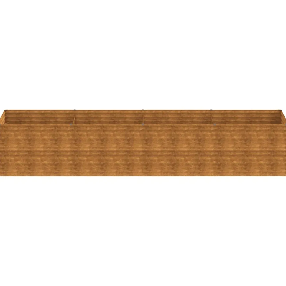 Istutuslaatikko 386x100x69 cm corten-teräs