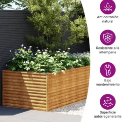 Istutuslaatikko 479x100x69 cm corten-teräs