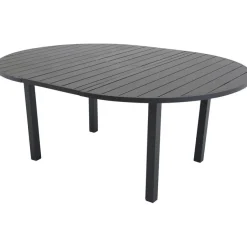 Jatkettava ruokapöytä Venture Home Marbella, ø140cm, musta