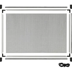 Jatkettava hyönteisverkko ikkunaan valkoinen (75-143)x50 cm