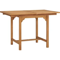 Jatkettava puutarhapöytä 75x160x80 cm tiikki