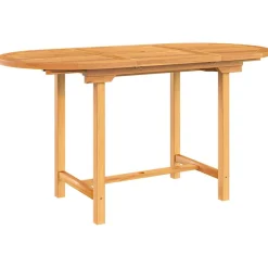Jatkettava puutarhapöytä 110-160x80x75 cm täysi tiikki (63486)