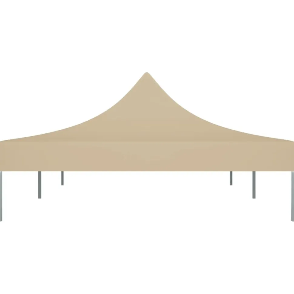 Juhlateltan katto 6x3 m beige 270 g/m²