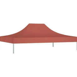 Juhlateltan katto 4x3 m terrakotta 270 g/m²