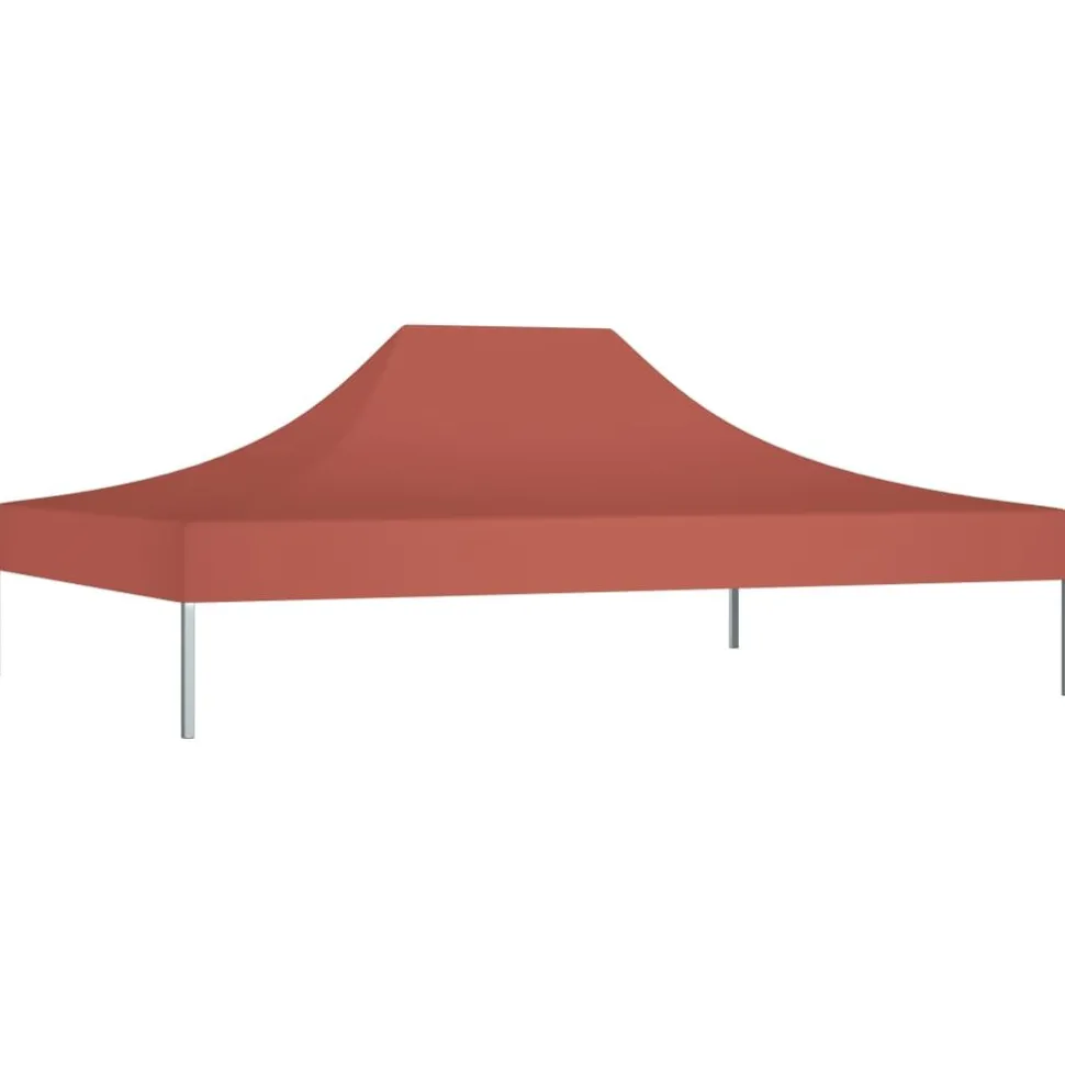Juhlateltan katto 4x3 m terrakotta 270 g/m²