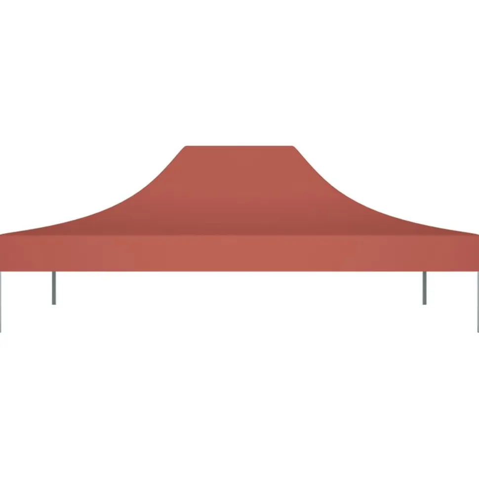 Juhlateltan katto 4x3 m terrakotta 270 g/m²