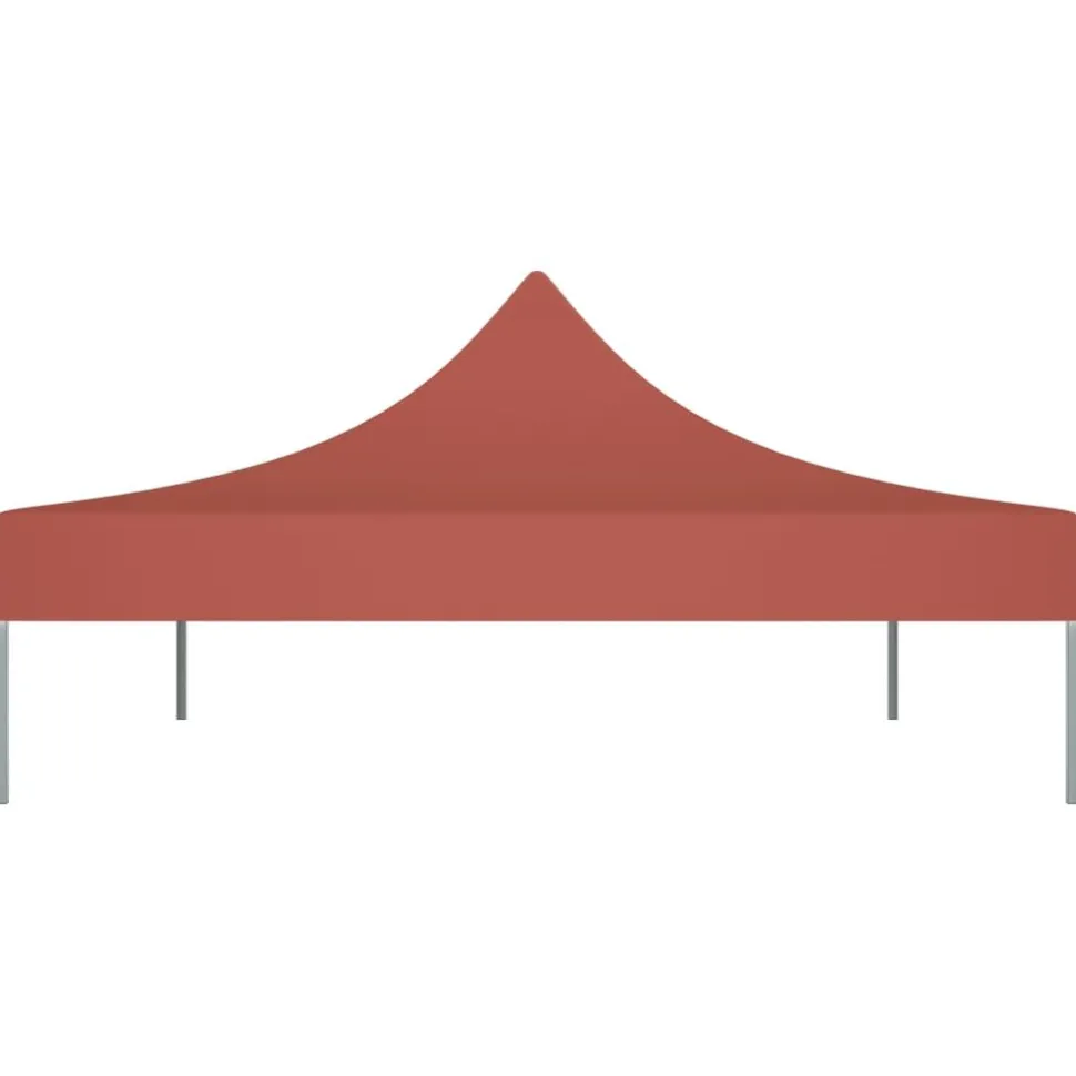 Juhlateltan katto 4x3 m terrakotta 270 g/m²
