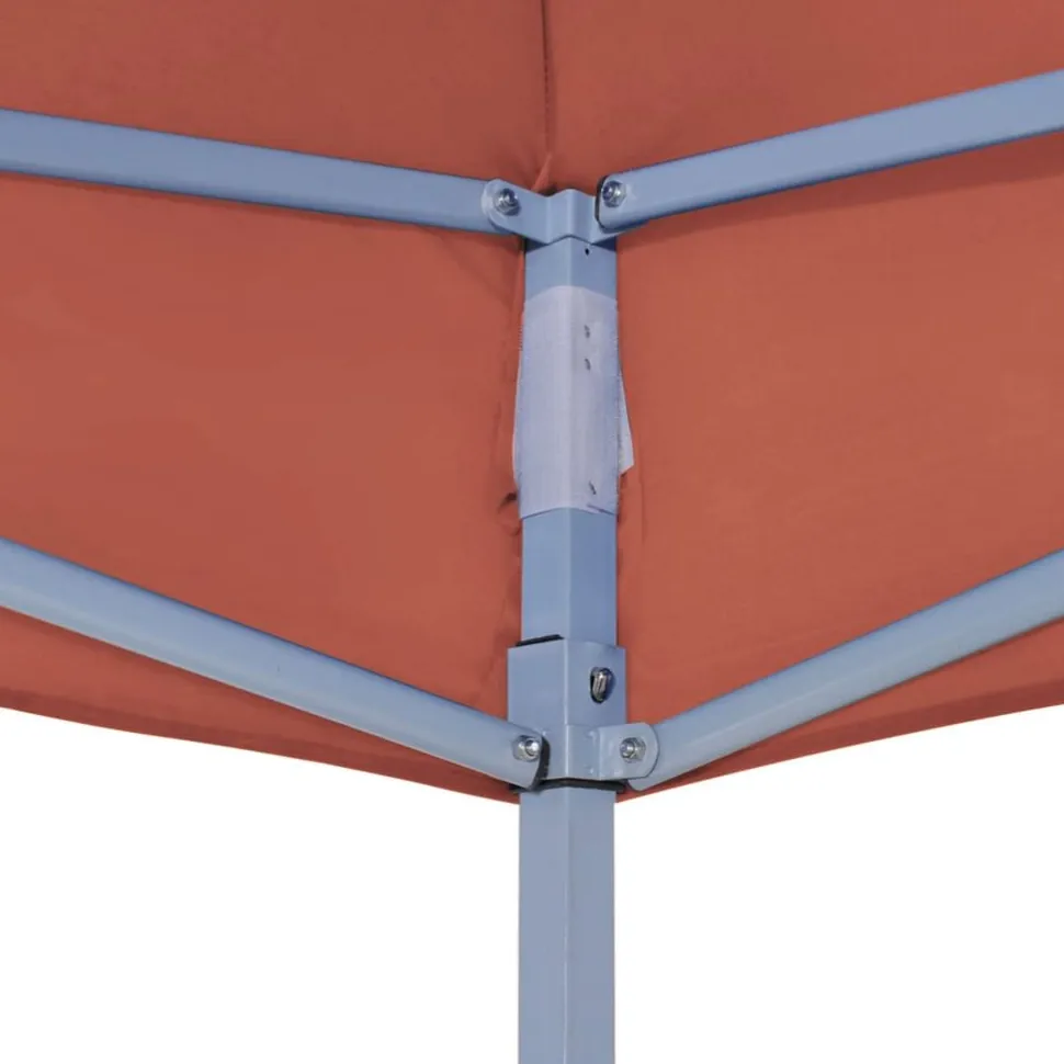 Juhlateltan katto 4x3 m terrakotta 270 g/m²