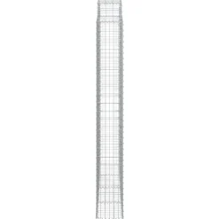 Kaareva kivikori 200x30x120/140 cm galvanoitu rauta (53466)
