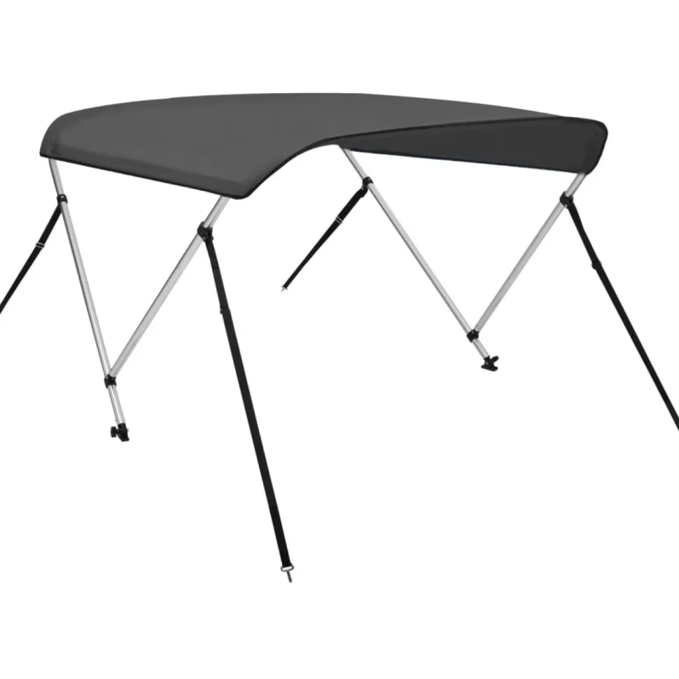2-kaarinen bimini-kate, antrasiitti 180x150x110 cm