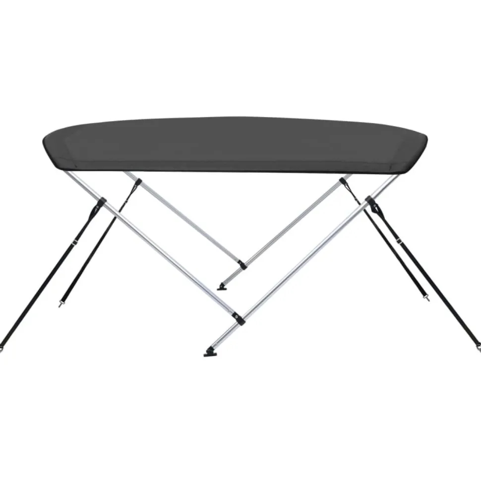 2-kaarinen bimini-kate, antrasiitti 180x130x110 cm