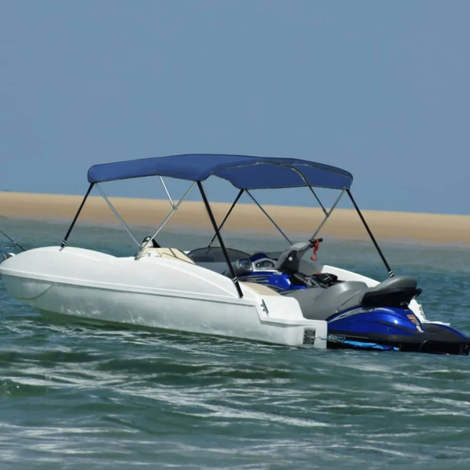 3-kaarinen bimini-kate, sininen, 183x180x137 cm