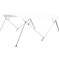 4-kaarinen bimini-kate, valkoinen 243x(230-244)x137 cm