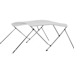 3-kaarinen bimini-kate, valkoinen, 183x160x137 cm