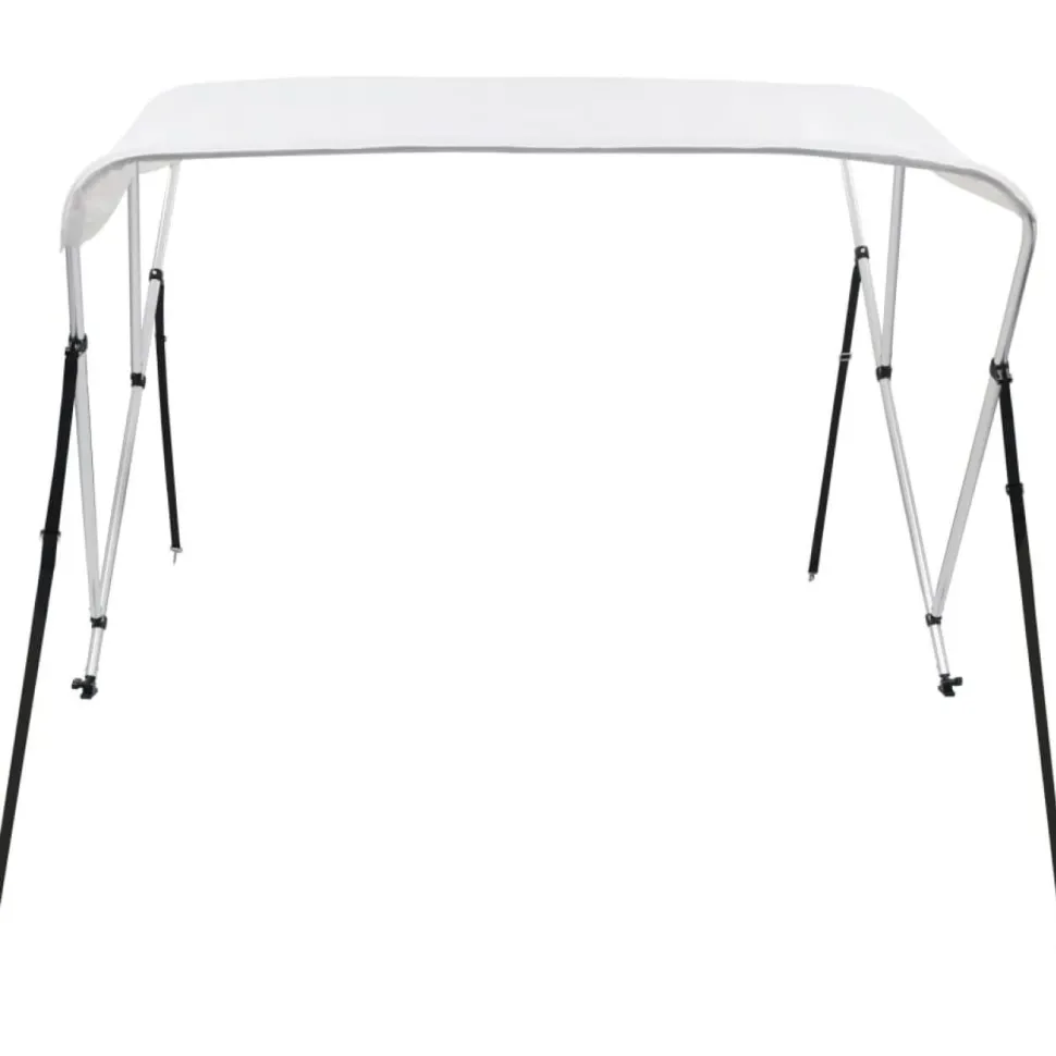 3-kaarinen bimini-kate, valkoinen, 183x160x137 cm