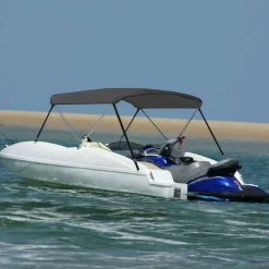 2-kaarinen bimini-kate, antrasiitti 150x120x110 cm