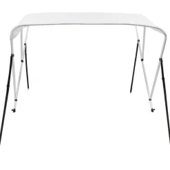 3-kaarinen bimini-kate, valkoinen, 183x196x137 cm