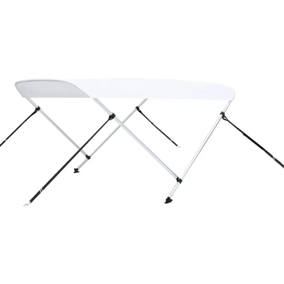 2-kaarinen bimini-kate, valkoinen 180x130x110 cm
