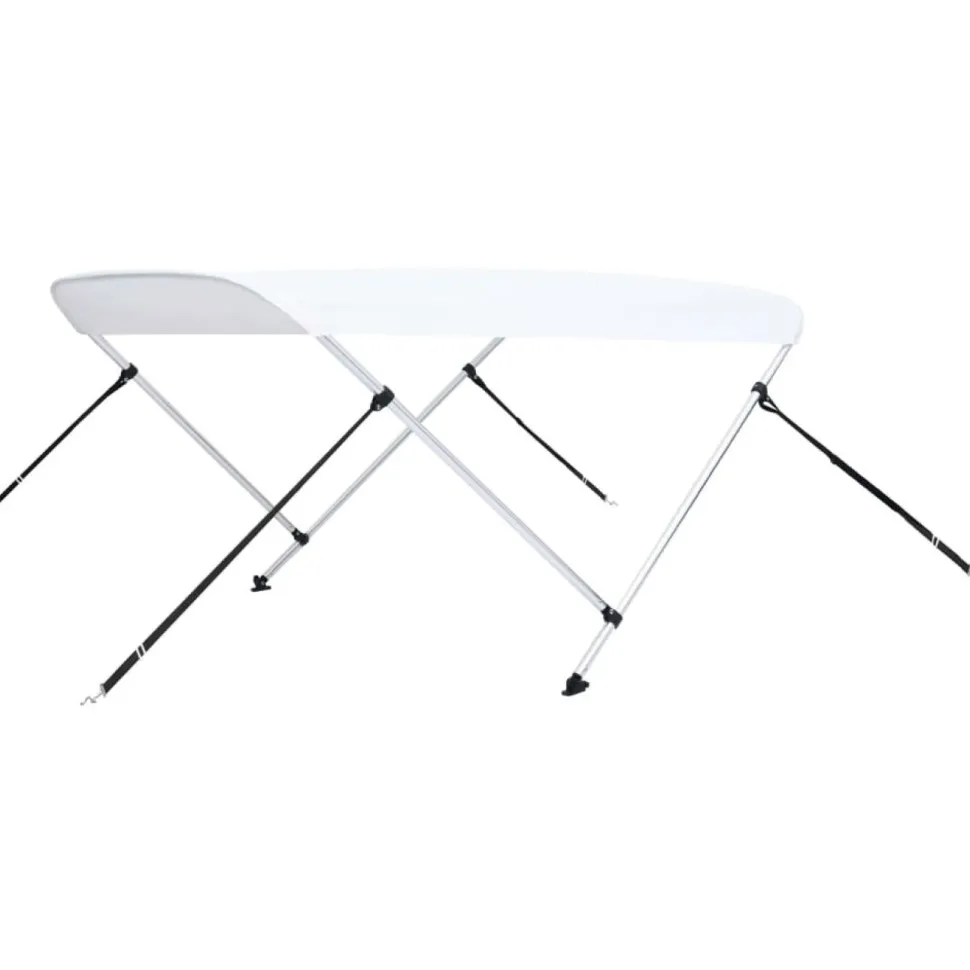 2-kaarinen bimini-kate, valkoinen 180x150x110 cm