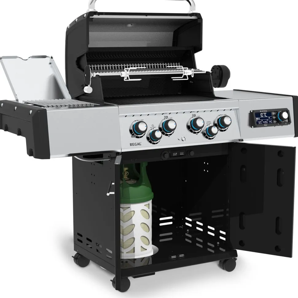 Kaasugrilli Broil King iQue Regal Q 490 IR, 4 poltinta, sivukeitin infrapunalla, varraspaahdin