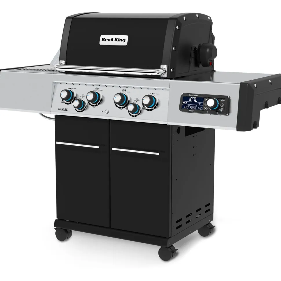 Kaasugrilli Broil King iQue Regal Q 490 IR, 4 poltinta, sivukeitin infrapunalla, varraspaahdin