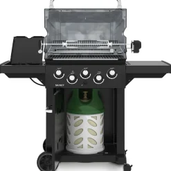 Kaasugrilli Broil King Signet 390 Shadow, 3 poltinta, sivukeitin, varraspaahdin