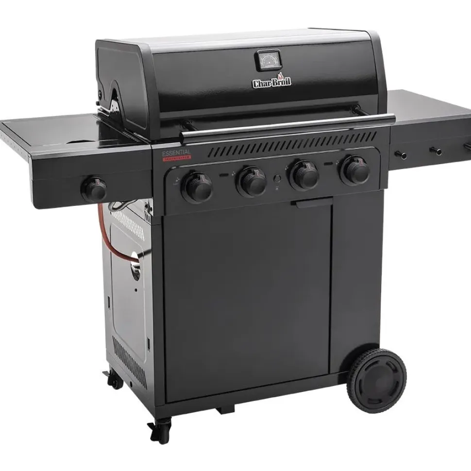 Kaasugrilli Char-Broil Essential 4 G, 4 poltinta, sivukeitin