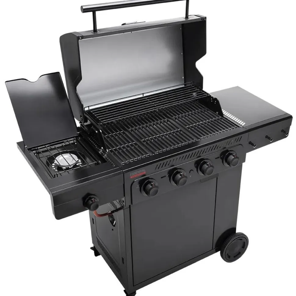 Kaasugrilli Char-Broil Essential 4 G, 4 poltinta, sivukeitin
