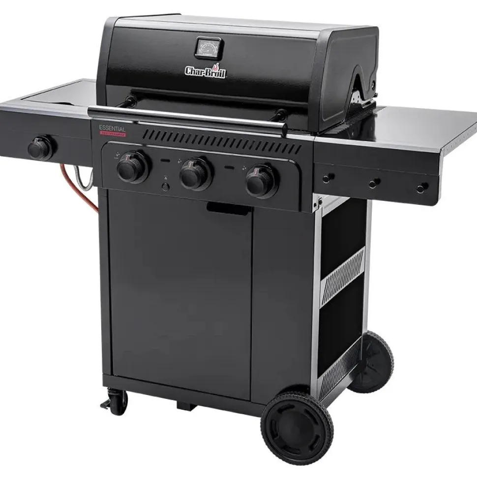 Kaasugrilli Char-Broil Essential 3 G, 3 poltinta, sivukeitin