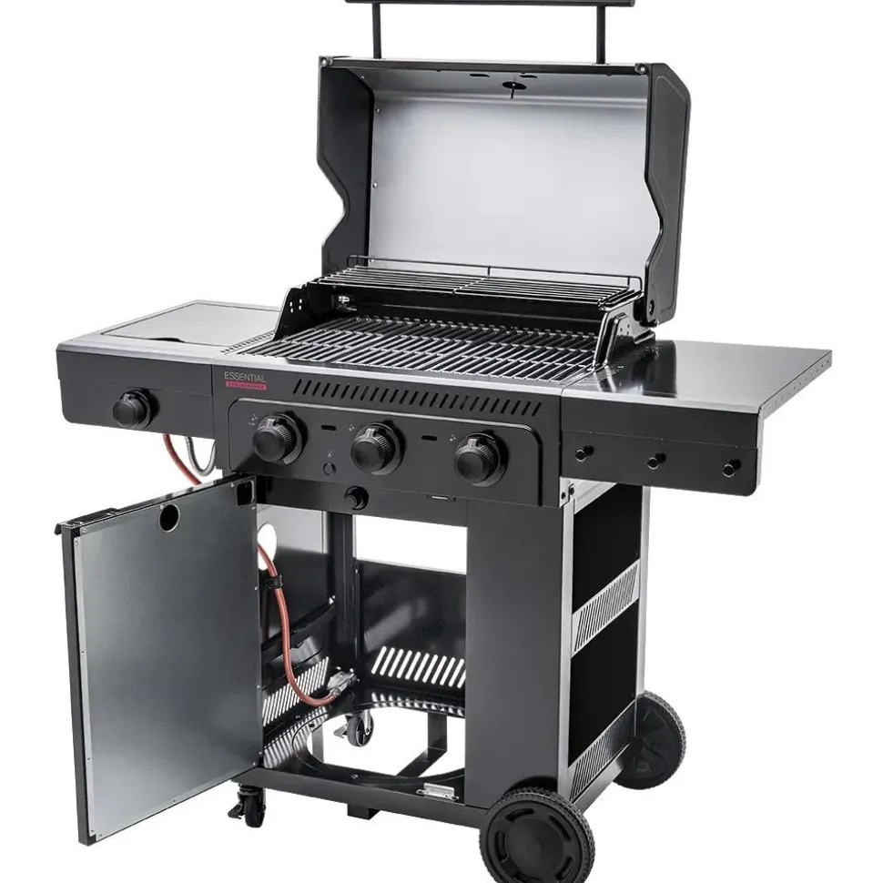 Kaasugrilli Char-Broil Essential 3 G, 3 poltinta, sivukeitin