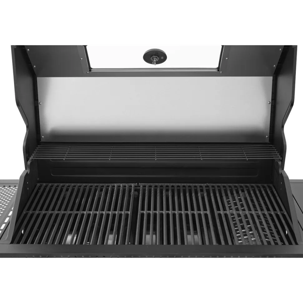 Kaasugrilli Kobe Premium 6+1, 5 poltinta, sivukeitin, Sear-poltin, lasikansi, musta
