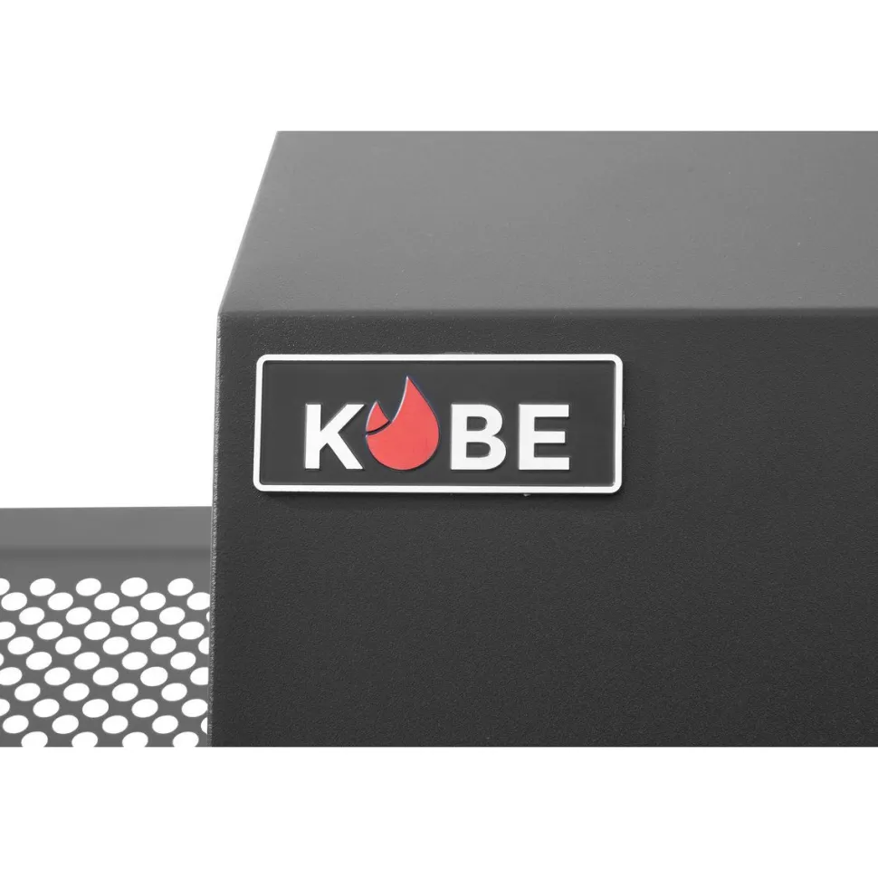 Kaasugrilli Kobe Premium 6+1, 5 poltinta, sivukeitin, Sear-poltin, lasikansi, musta