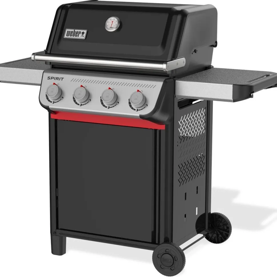 Kaasugrilli Weber Spirit E-410, 4 poltinta, musta