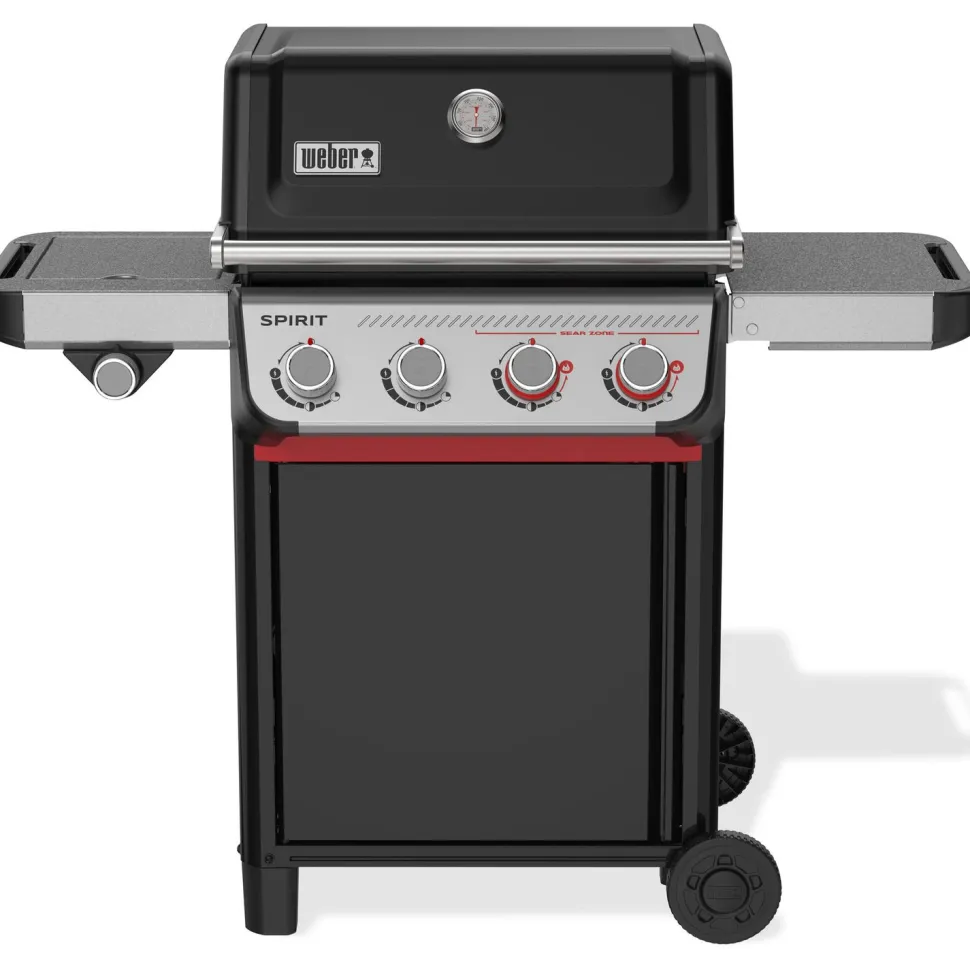 Kaasugrilli Weber Spirit E-435, 4 poltinta, sivukeitin, musta