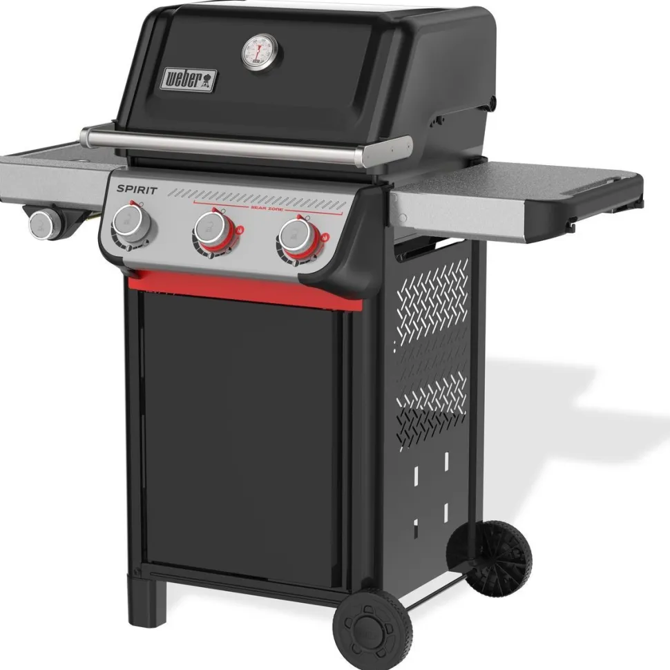 Kaasugrilli Weber Spirit E-335, 3 poltinta, sivukeitin, Sear Zone, musta