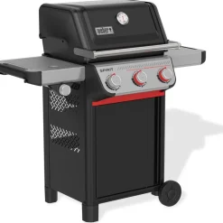Kaasugrilli Weber Spirit E-335, 3 poltinta, sivukeitin, Sear Zone, musta