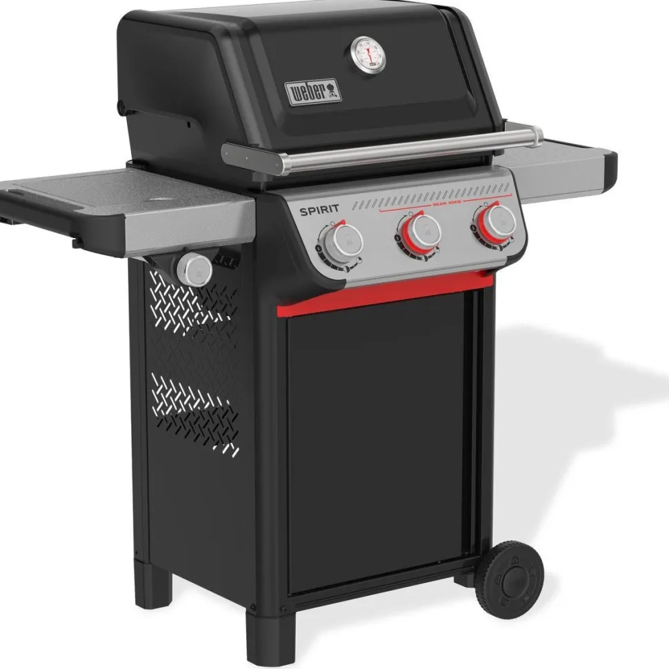 Kaasugrilli Weber Spirit E-335, 3 poltinta, sivukeitin, Sear Zone, musta