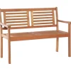 Kahden istuttava puutarhapenkki 120cm eukalyptuspuu