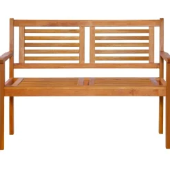Kahden istuttava puutarhapenkki 120cm eukalyptuspuu