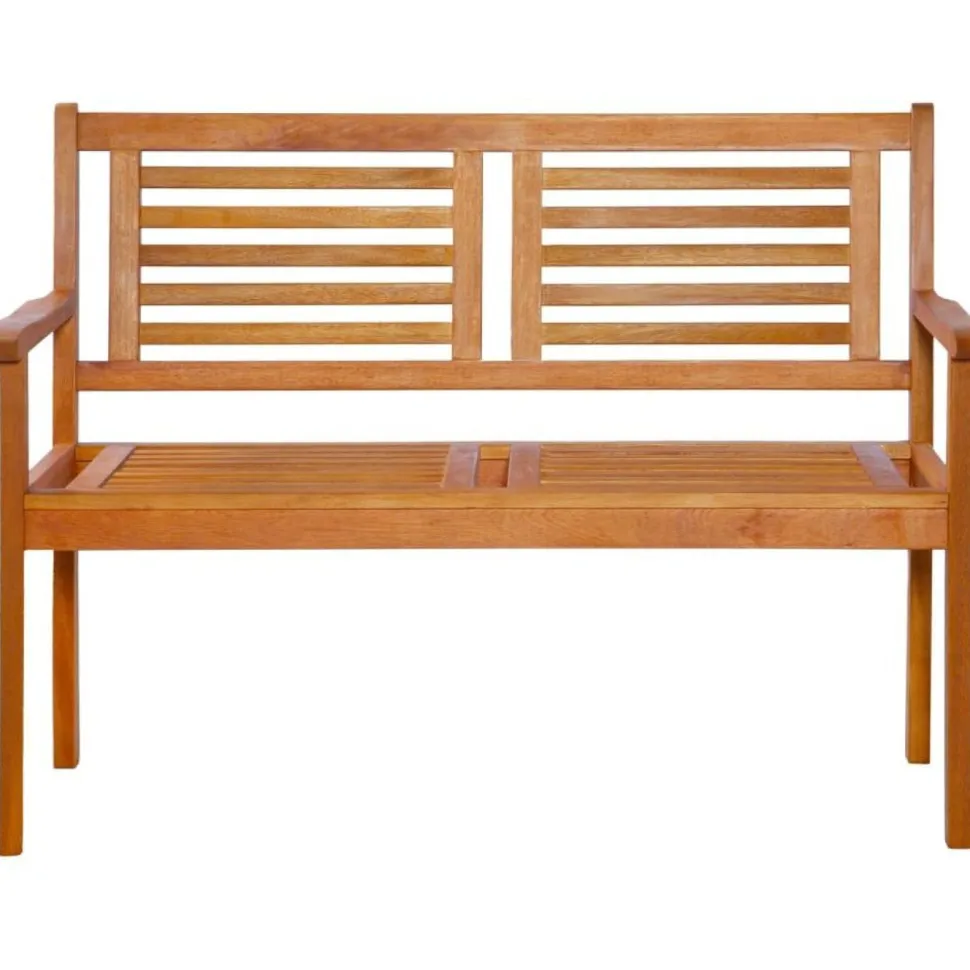 Kahden istuttava puutarhapenkki 120cm eukalyptuspuu