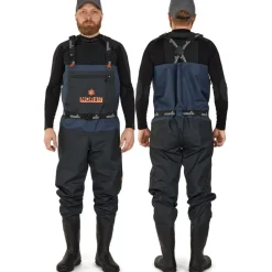 Kahluuhousut saappailla Norfin Pilot Bootfoot, musta